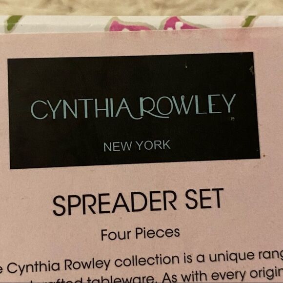 Cynthia Rowley Jeweled Spreader Set of of Four Handcrafted Tableware NWT - Picture 6 of 14